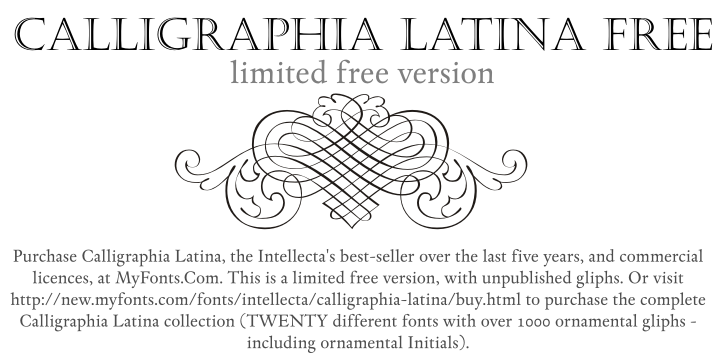 Calligraphia Latina Free font